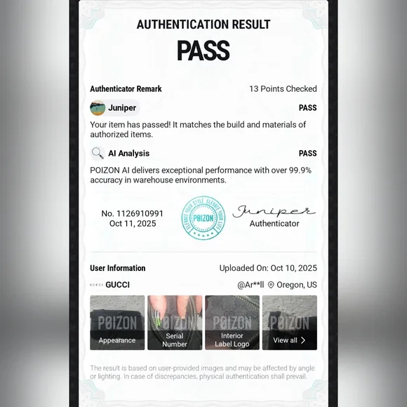 Gucci Dark Gray Crossbody Bag - Picture 9 of 9